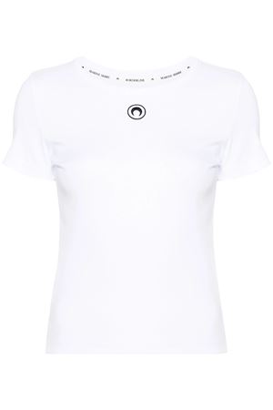 T-shirt Crescent Moon bianco MARINE SERRE | WTT012ACJER0008WH10